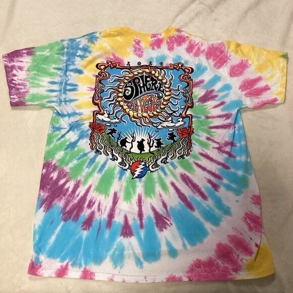 Dead & Company  Las Vegas Sphere Shirt Size XL Tie Dye  Liquid Blue GDP 2024 - Picture 3 of 3